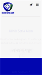 Mobile Screenshot of kliniksetiaalam.com