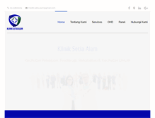 Tablet Screenshot of kliniksetiaalam.com